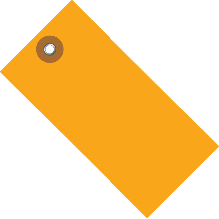 5 <span class='fraction'>1/4</span>" x 2 <span class='fraction'>5/8</span>" Orange Tyvek<span class='rtm'>®</span> Shipping Tag