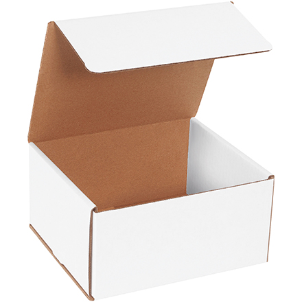 8 x 7 x 4" White Corrugated Mailers