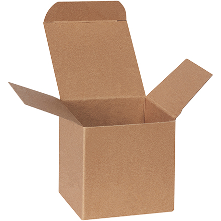 3 x 3 x 3" Kraft Reverse Tuck Folding Cartons