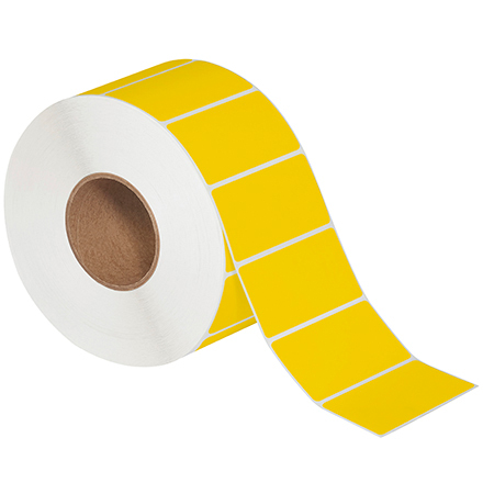 4 x 2" Yellow Direct Thermal Labels